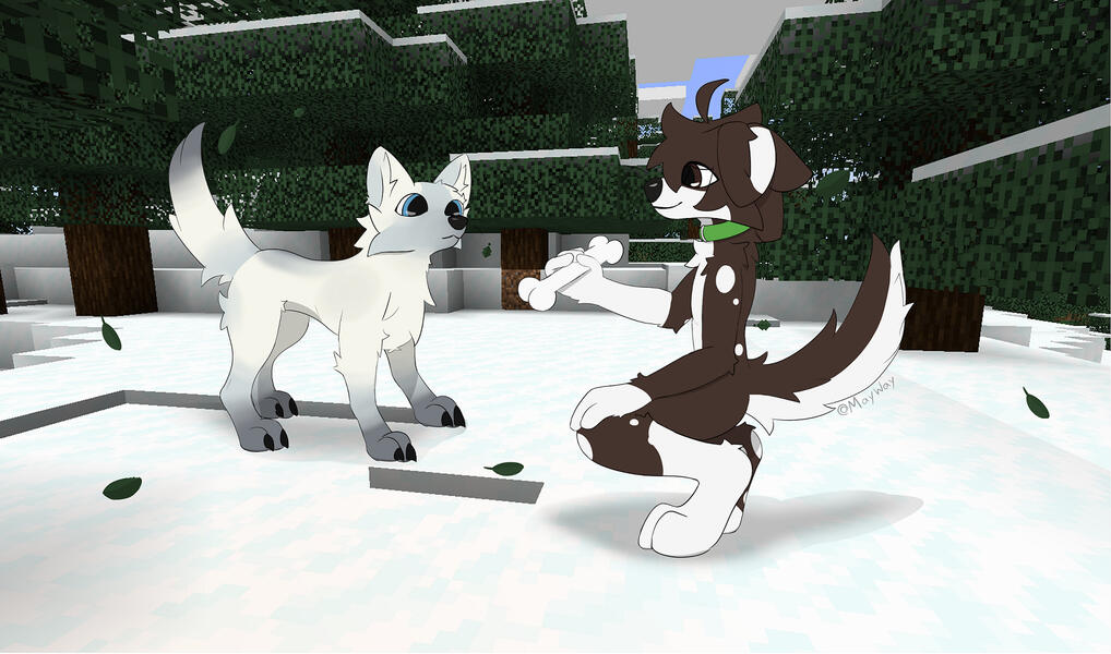 Minecraft wolf Minecraft wolf